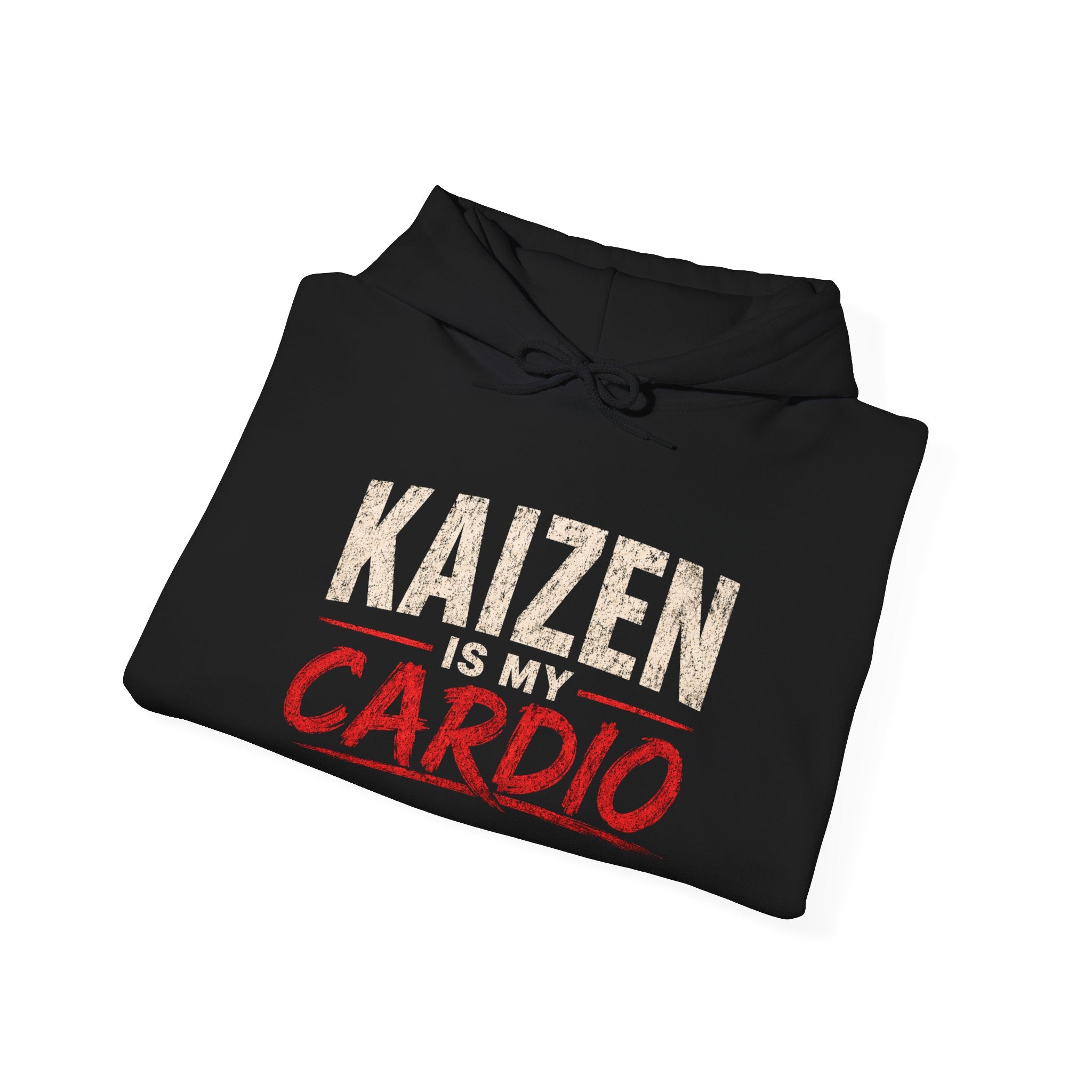 Kaizen Is My Cardio Hoodie – Motivational Fitness Hoodie