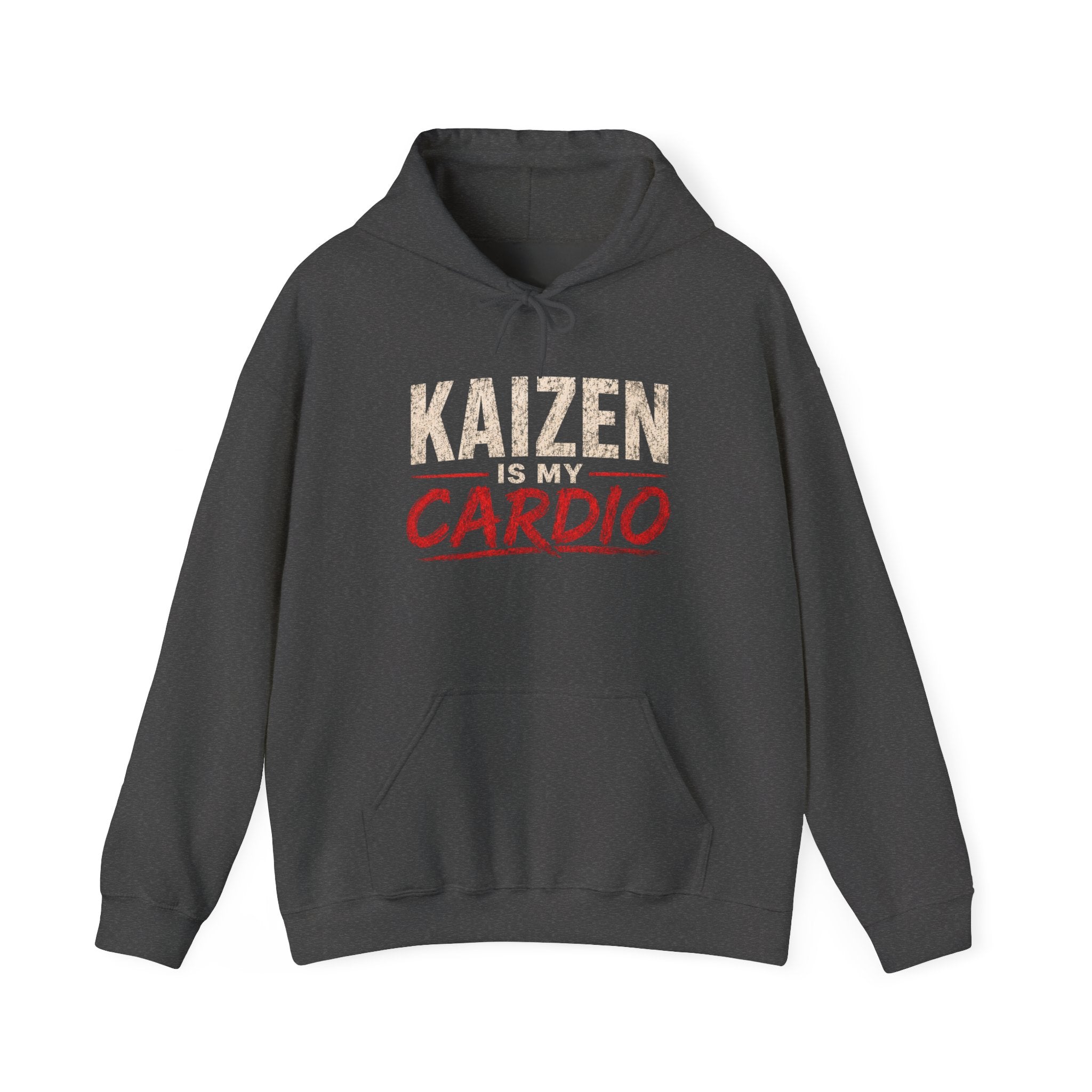 Kaizen Is My Cardio Hoodie – Motivational Fitness Hoodie