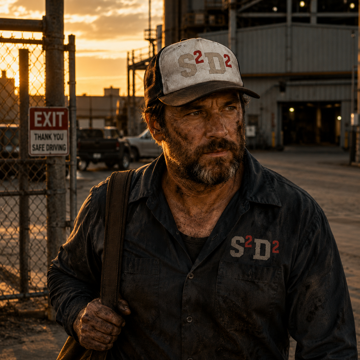 Funny Trucker Cap — “S-Squared D-Squared, Same Sh!t Different Day” (Work Warrior)