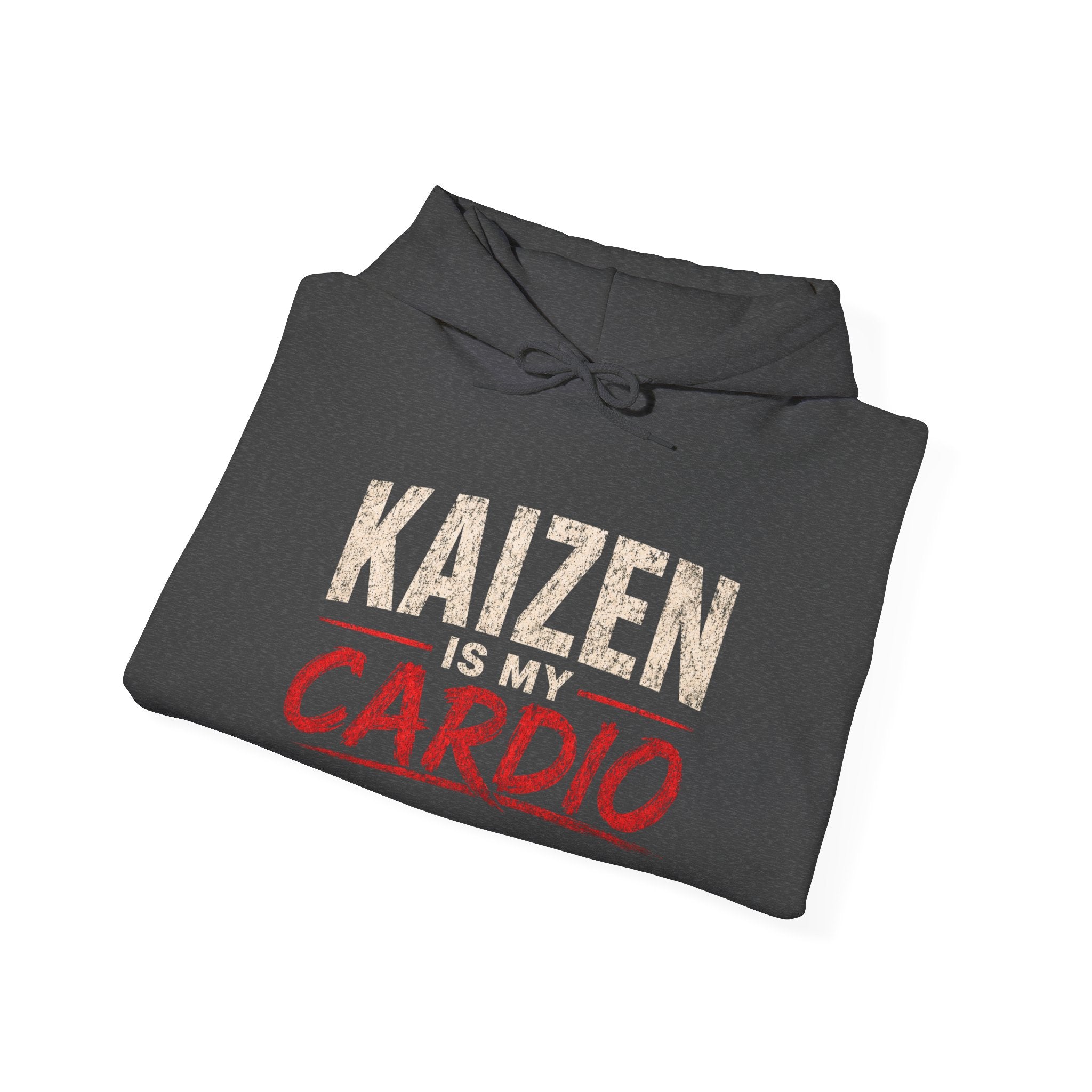 Kaizen Is My Cardio Hoodie – Motivational Fitness Hoodie